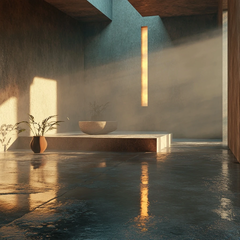 艺术疗愈灯光室内空间