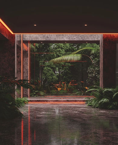 玻璃窗反射梦之露台