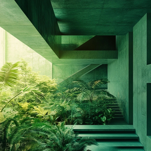 绿意盎然背景图