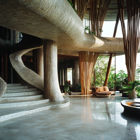 竹结构别墅钢面设计