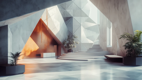 未来感几何内饰设计