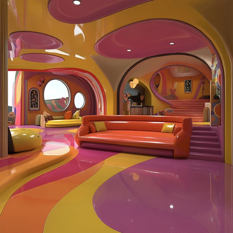 未来客厅科幻元素设计