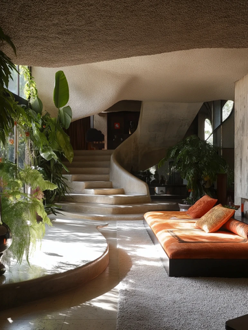 弗兰克劳埃德赖特住宅内景