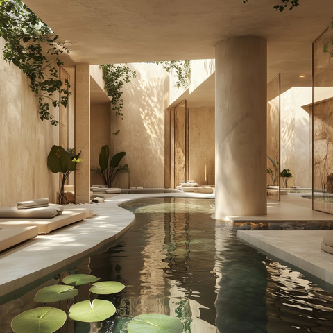 冥想池畔健康度假