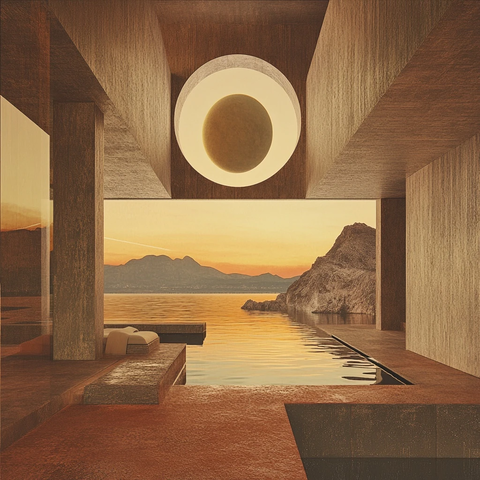 火星泳池景观空间