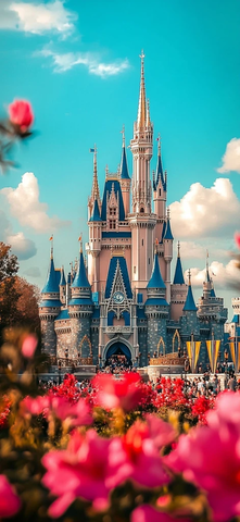 童话城堡风光全景