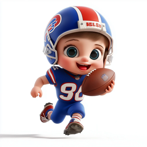 宝宝穿球服持球冲锋