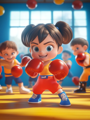 儿童拳击训练与心理支持活动