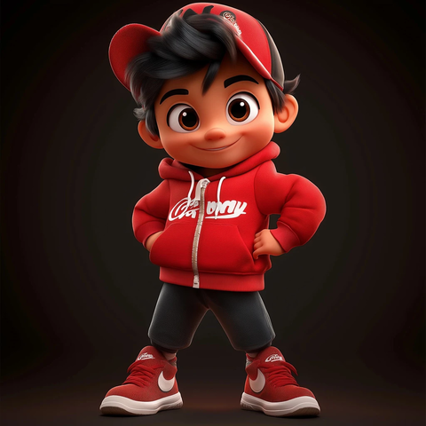 运动服饰人物风格