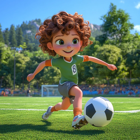 小女孩踢足球短裤号码