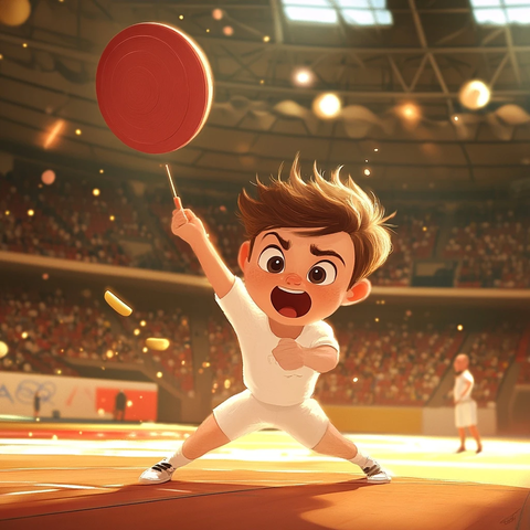 奥林匹克铁饼冠军表演