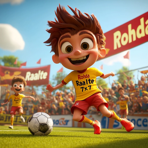 滑稽球员错失进球瞬间