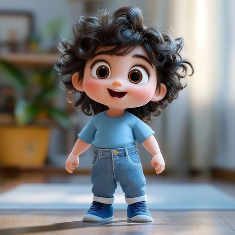 一岁宝宝牛仔裤花园童装