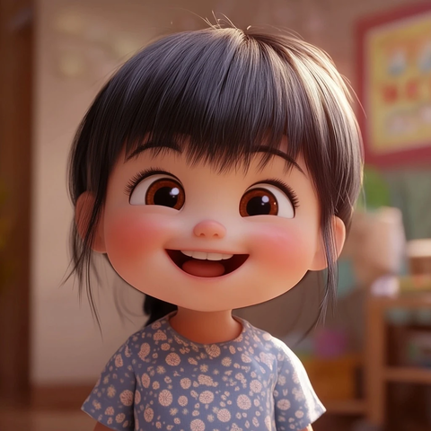 日本女孩笑英语教学