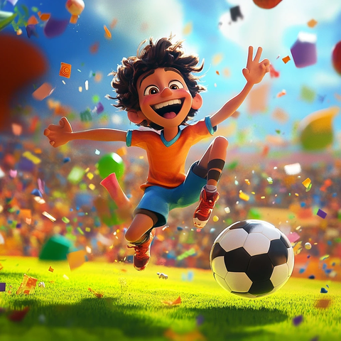 欢乐足球赛彩色竞技场