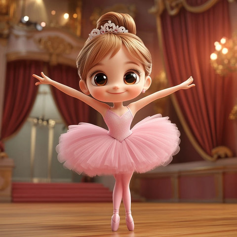 芭蕾舞者粉色剧院舞蹈