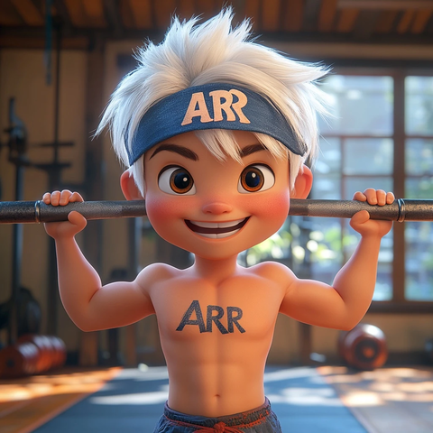 年轻宙斯举重健身头戴发带