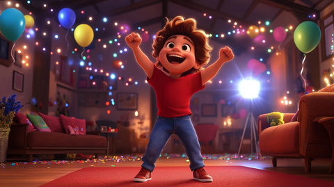 红衣肌肉男跳舞红毯客厅