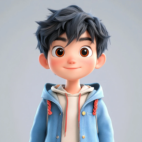 青春男孩笑容探索精神