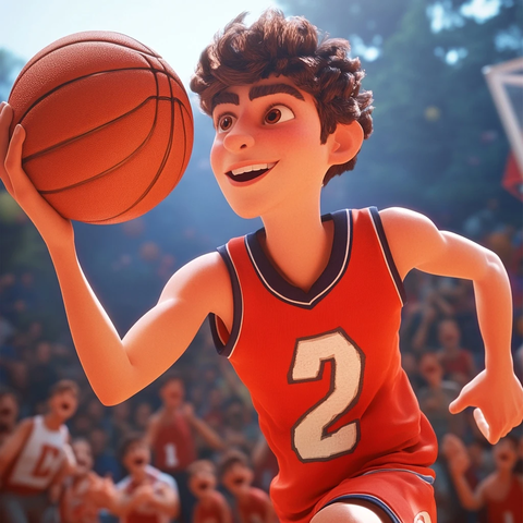 高中生篮球比赛现场