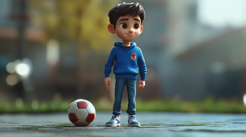 足球运动员肖像