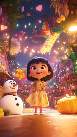 孩子与日历和季节装饰