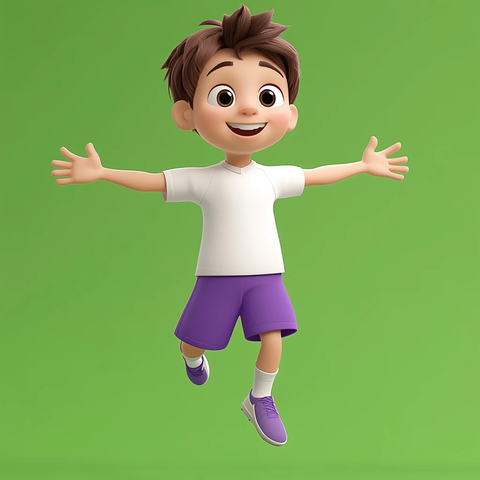 漂浮球员白色球衣紫色短裤