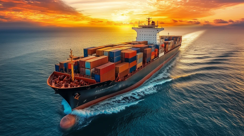 进口韩国船只海上航行