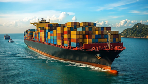 大型货船海上运输货物