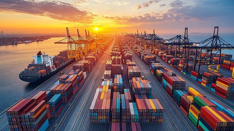 港口货轮装卸作业