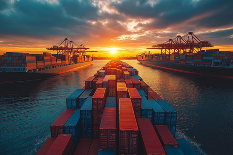 全球物流货运运输背景