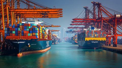 美国中国国旗货轮港口