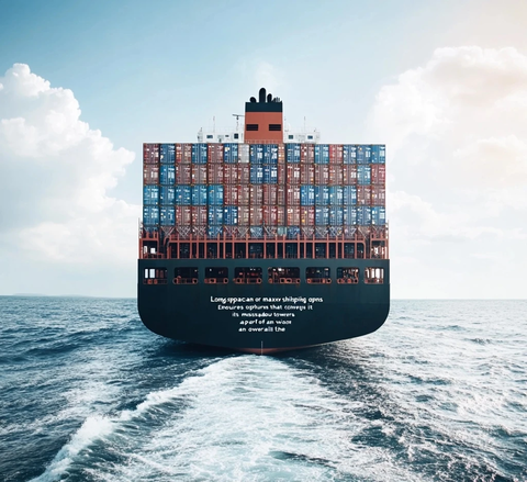 大型货轮与全球贸易连接