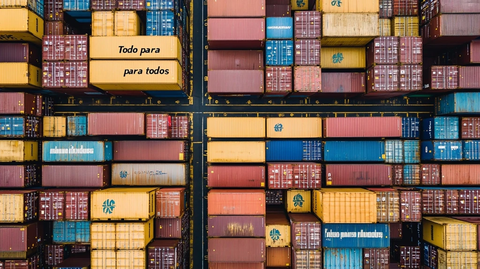 集装箱堆叠组成万物共享