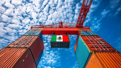 集装箱悬挂升降机墨西哥旗