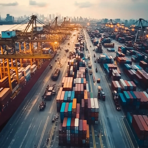 港口装卸集装箱作业