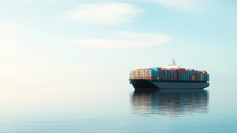 集装箱船航行海洋运输