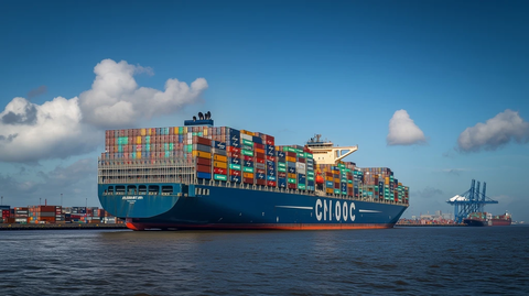 港口集装箱堆场船舶摄影