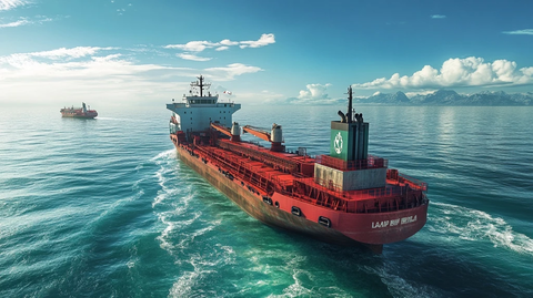 海上运输货轮装卸场景
