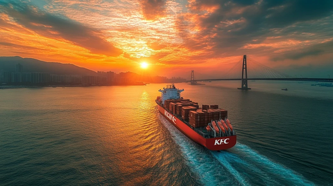 船只与桥梁旁的海面