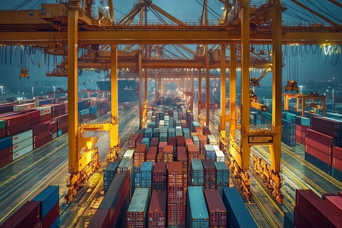 大型集装箱码头堆场