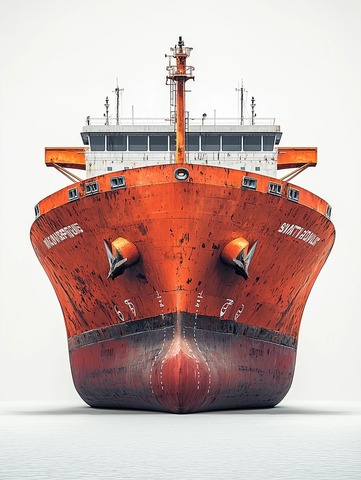 货物运输正面视角摄影