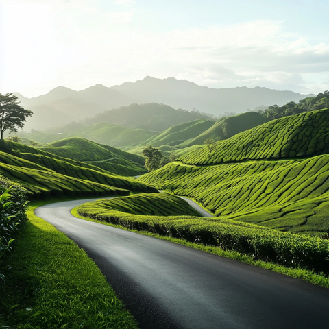 茶园绿野曲径通幽