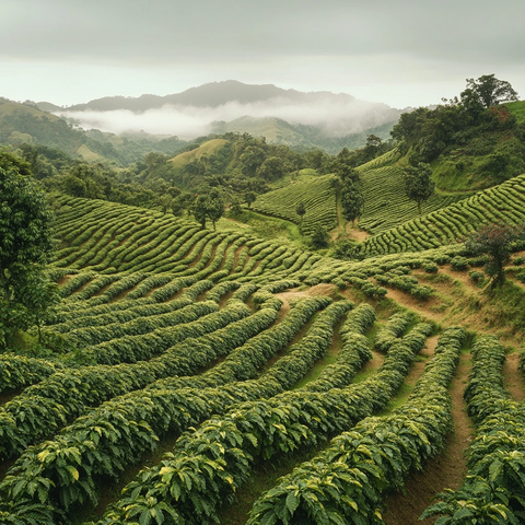 咖啡豆质感特写