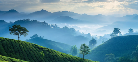 茶田古树阳光山景