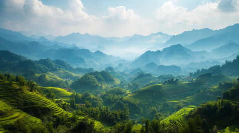 层叠山脉喀斯特地貌