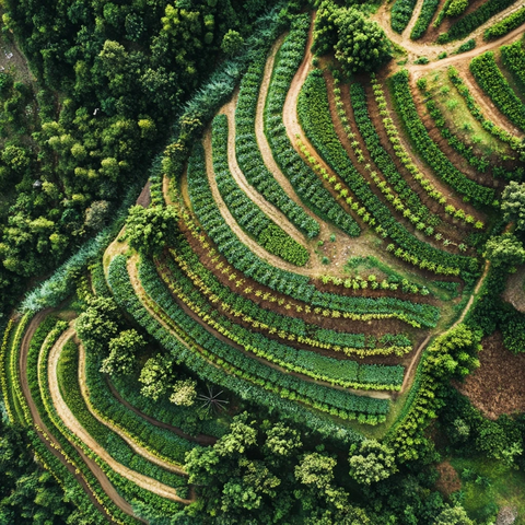 先进梯田农业景观