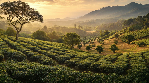 咖啡农场与银橡树的金色光芒