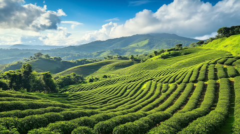 咖啡田野生态景观