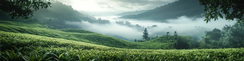 云雾茶园绿意盎然